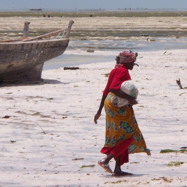 Woman on beach